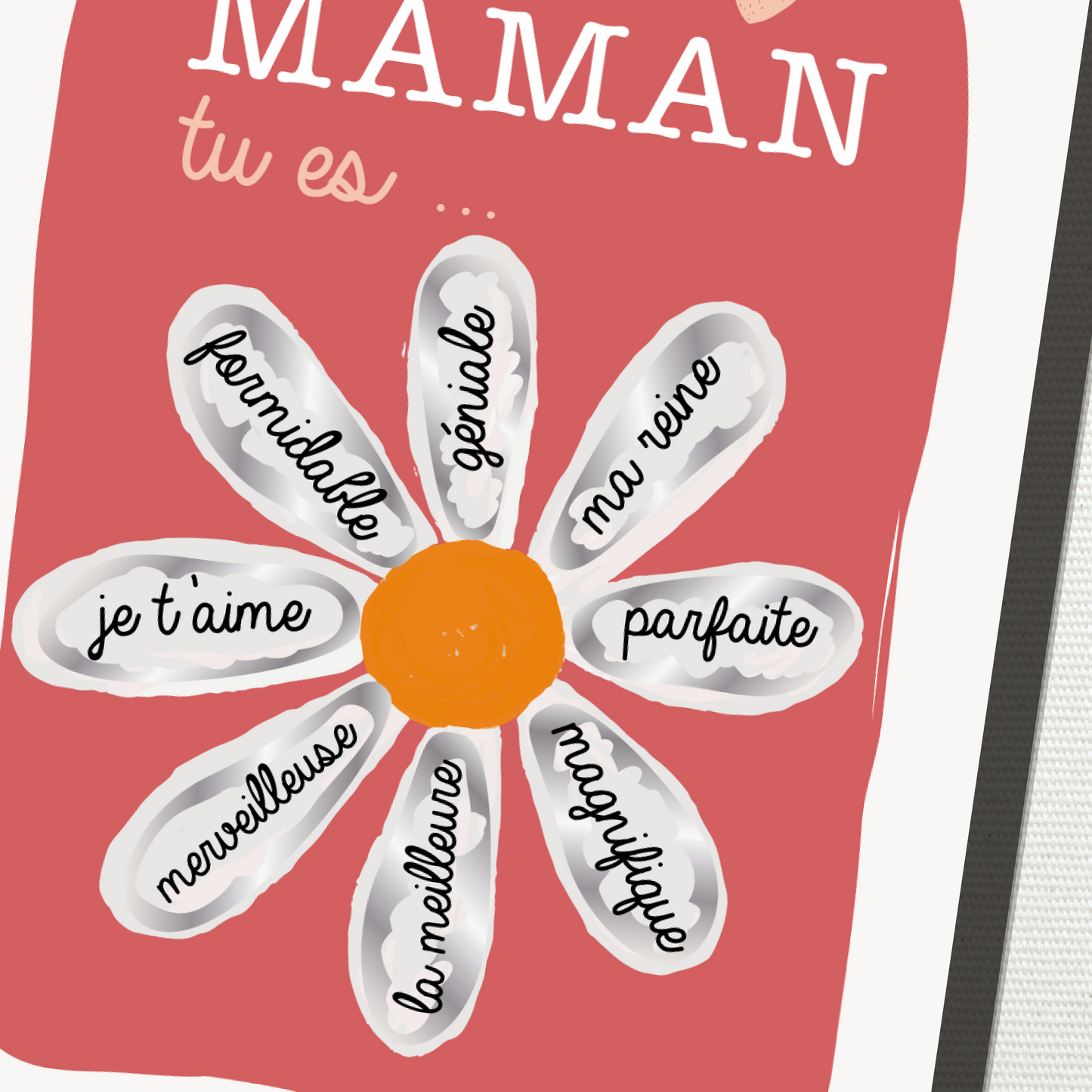 Carte à gratter "pour maman" Marguerite