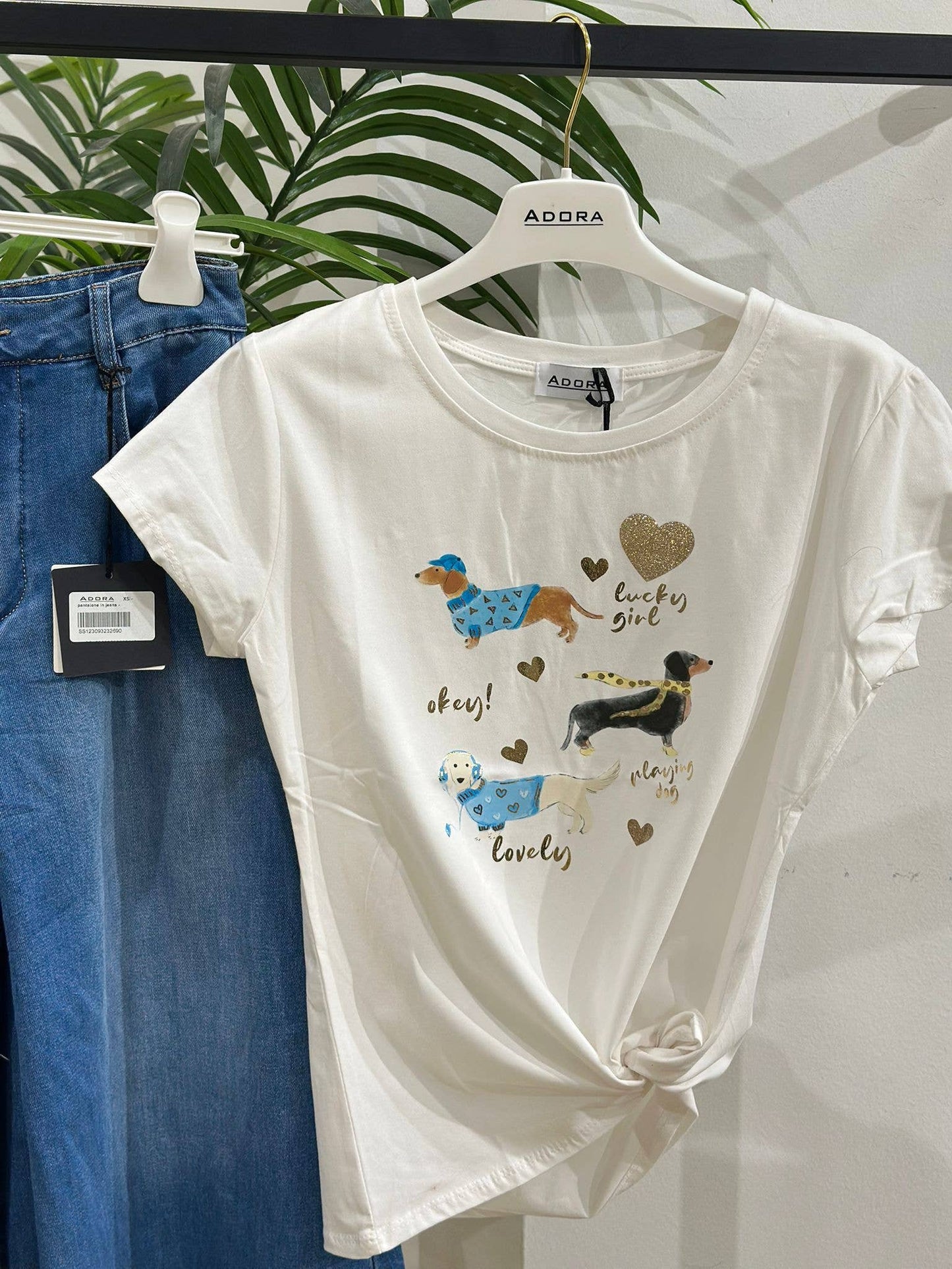 T-shirt en coton Teckel