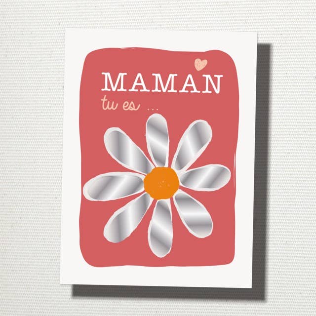 Carte à gratter "pour maman" Marguerite