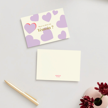Carte postale - Veux-tu être ma témoin ?
