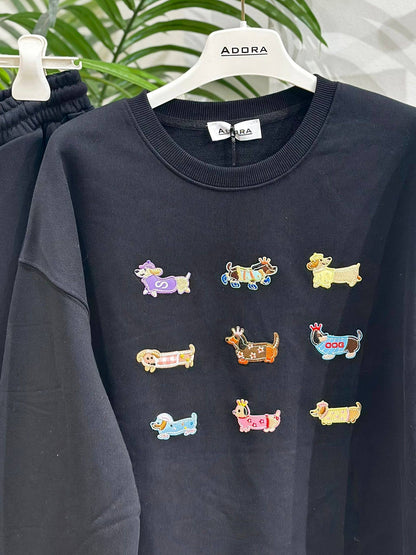 Sweat-shirt molletonné chiots