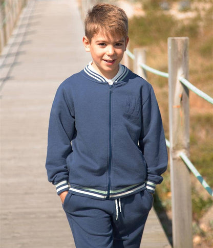 Blouson molleton océan
