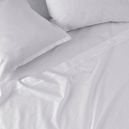 Drap-housse blanc 200 fils/cm²