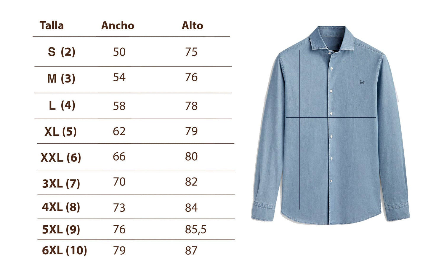 Chemise sport en denim