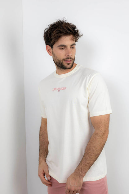 T-shirt imprimé vanille
