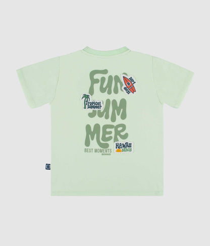 T-Shirt fun summer vert menthe