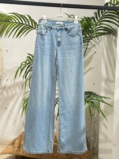 Jeans évasé élastique