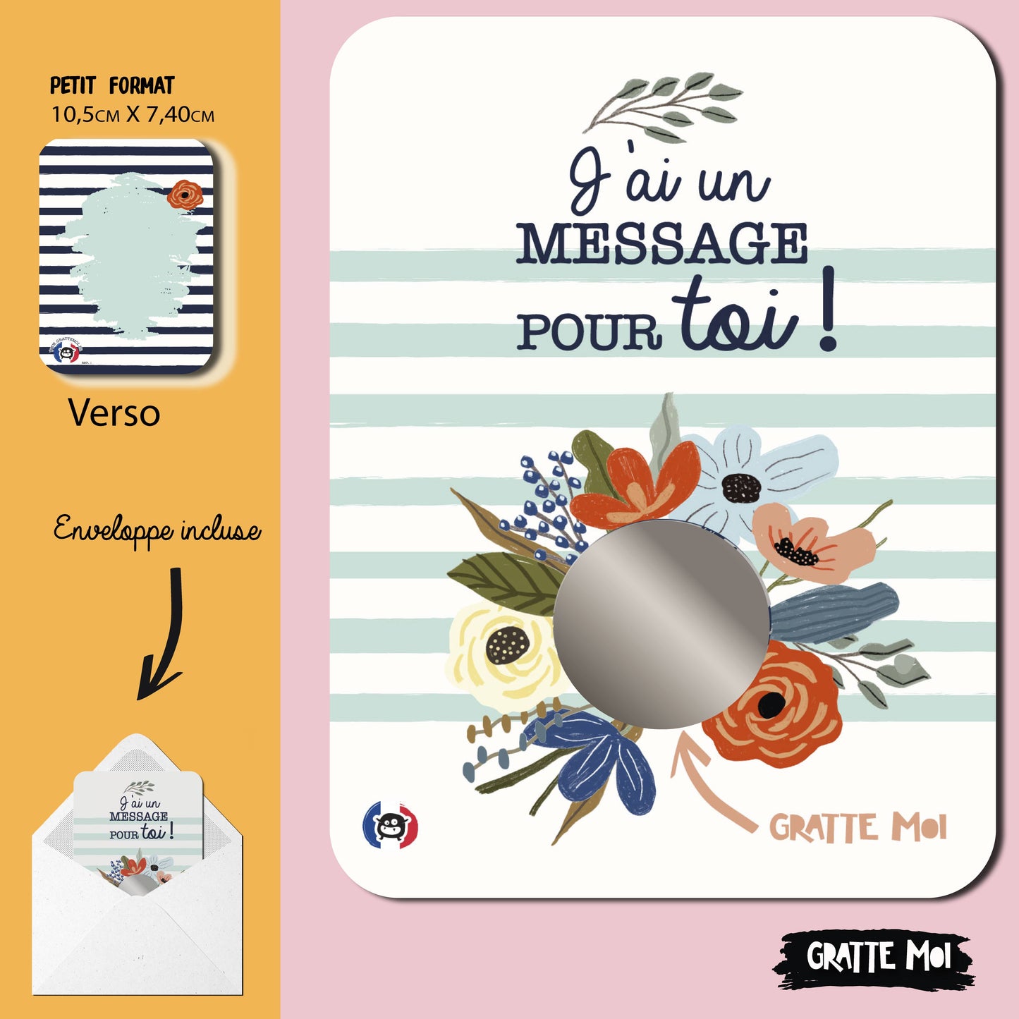Carte à gratter "Tu vas être mamie"