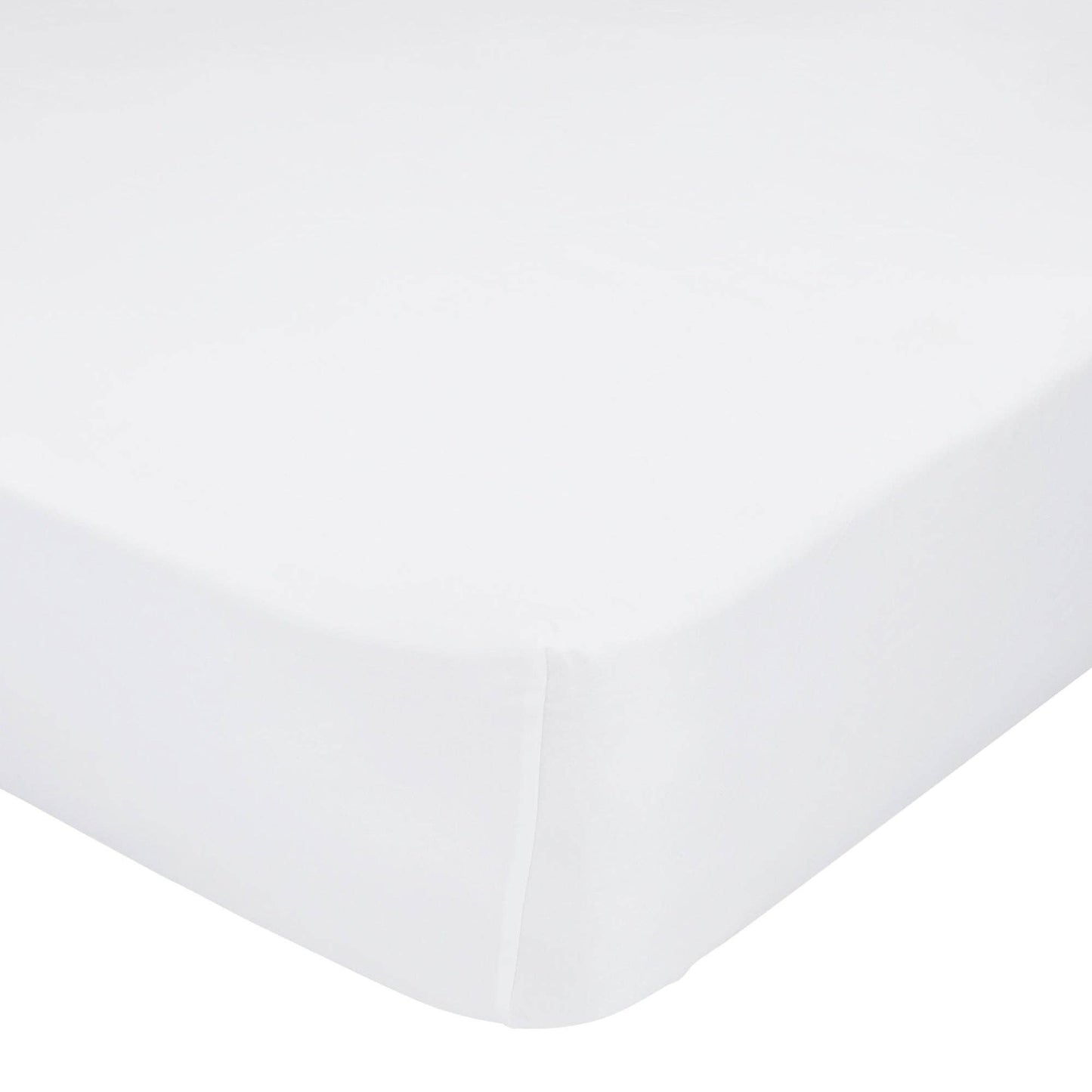 Drap-housse blanc 200 fils/cm²