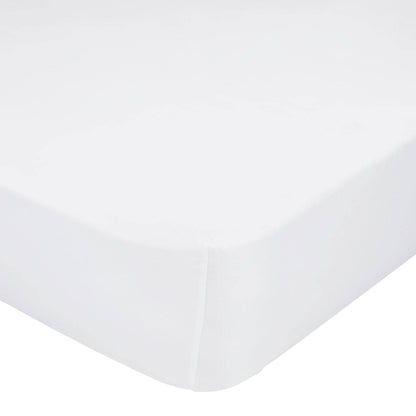 Drap-housse blanc 200 fils/cm²