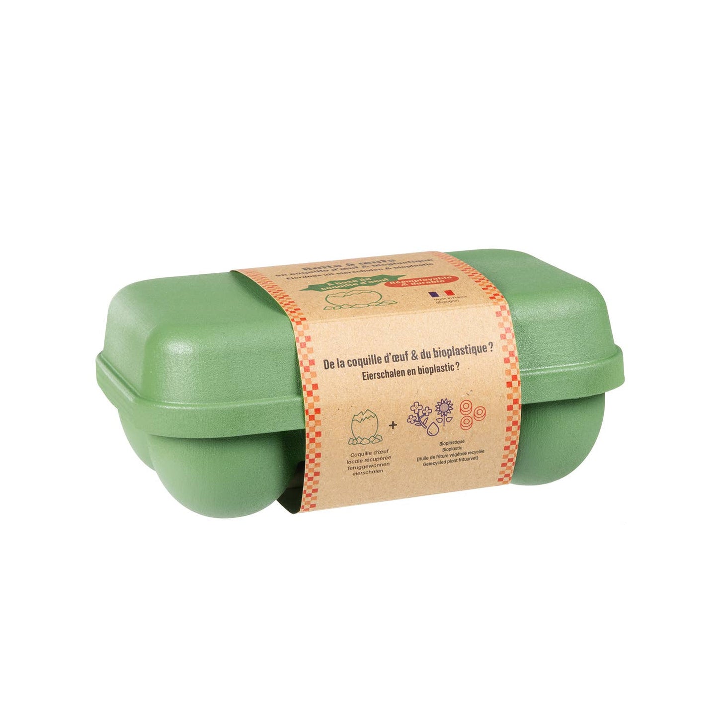 Boîte 6 œufs en coquille d'oeufs