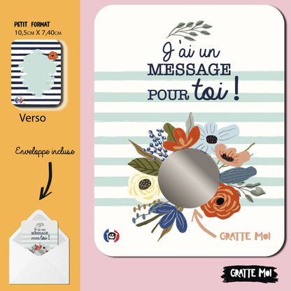 Carte à gratter "Tu vas être tatie" / "Tu vas être tonton"