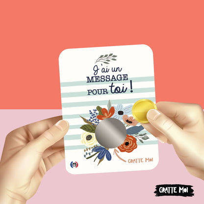 Carte à gratter "Tu vas être tatie" / "Tu vas être tonton"