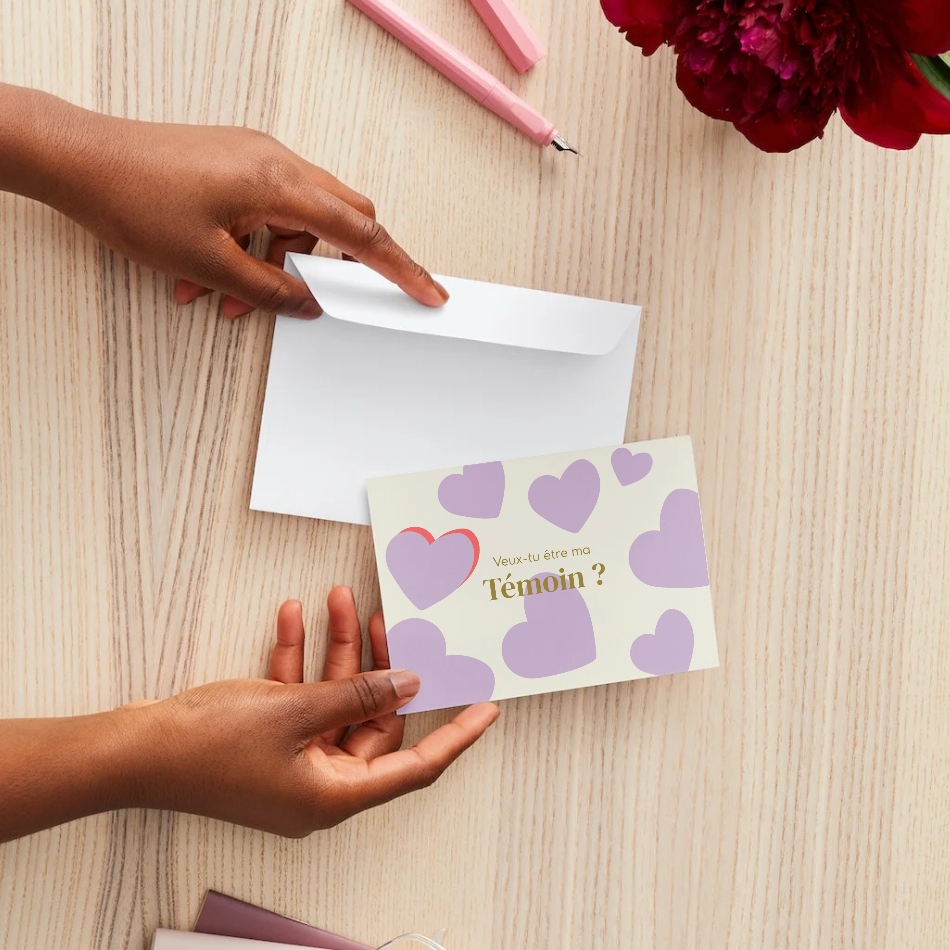 Carte postale - Veux-tu être ma témoin ?