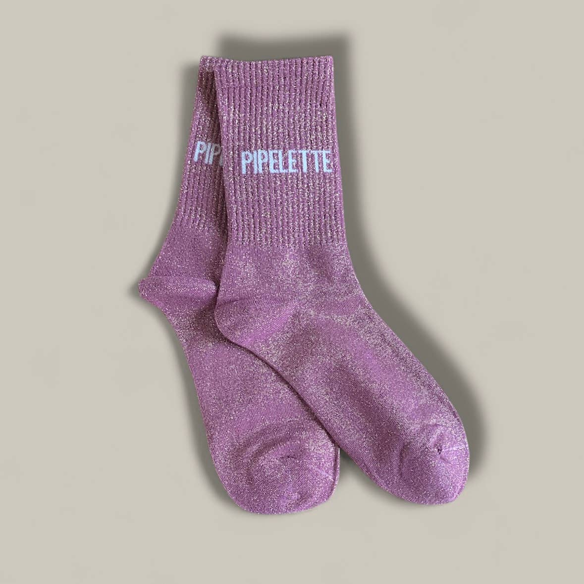 Paire de chaussettes paillettes "Pipelette" - Parme