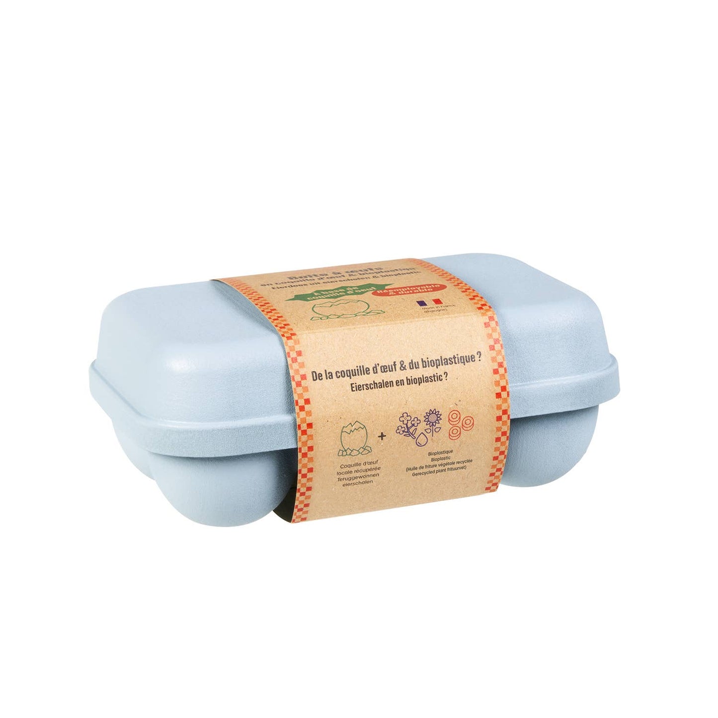 Boîte 6 œufs en coquille d'oeufs