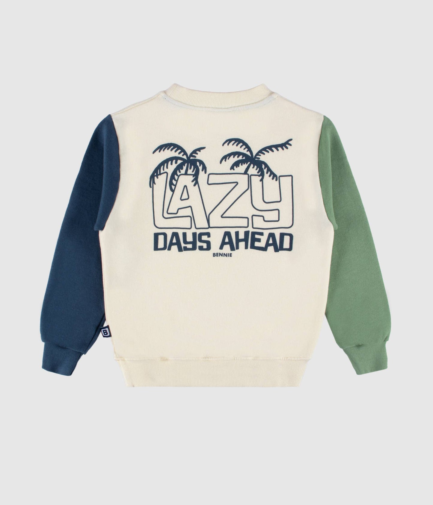 Sweatshirt lazy tricolor