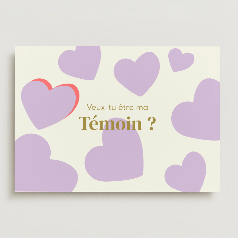 Carte postale - Veux-tu être ma témoin ?
