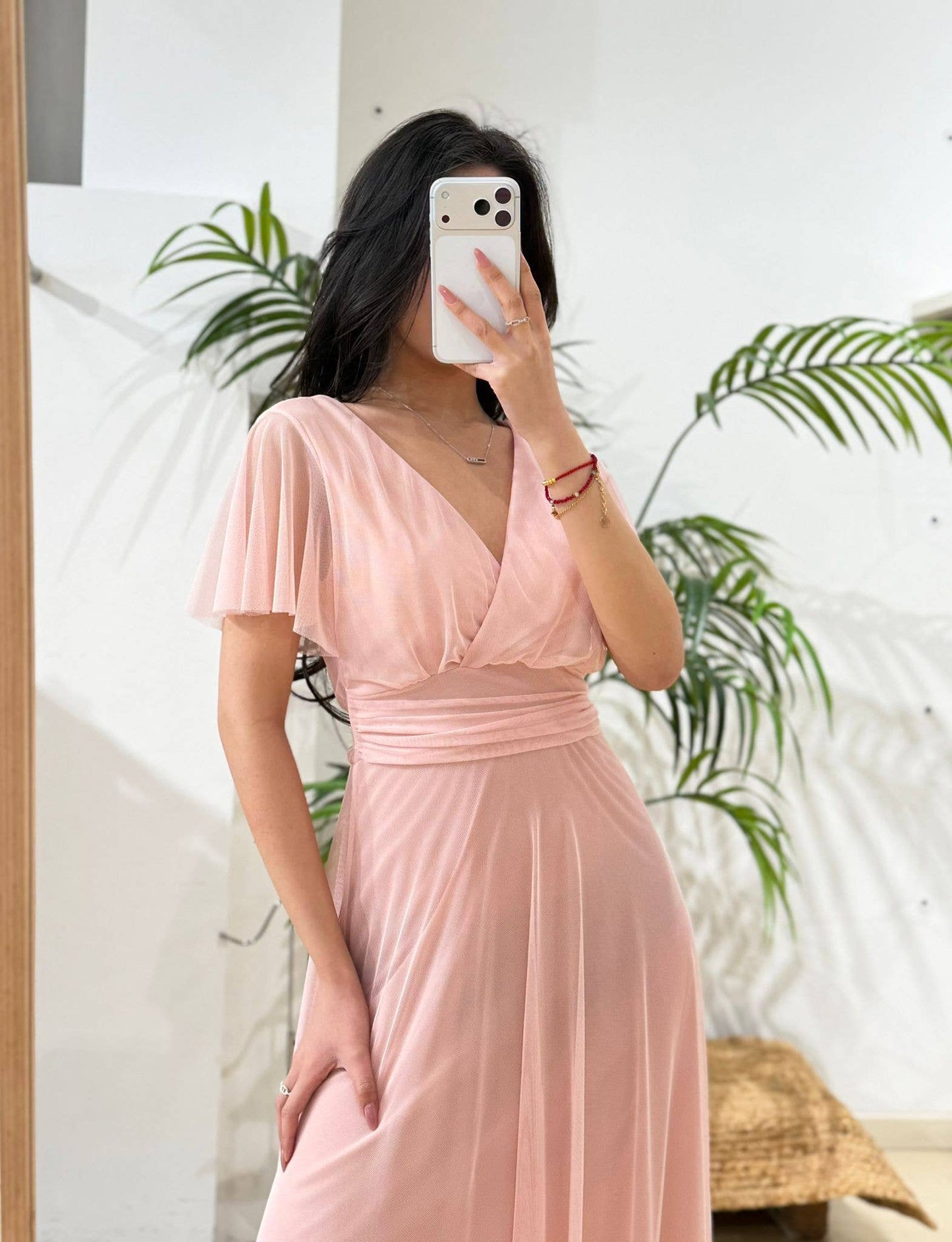 Robe longue en tulle cérémonie femme – Élégante, fluide et féminine