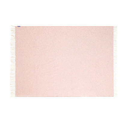 Plaid rose Haze avec franges