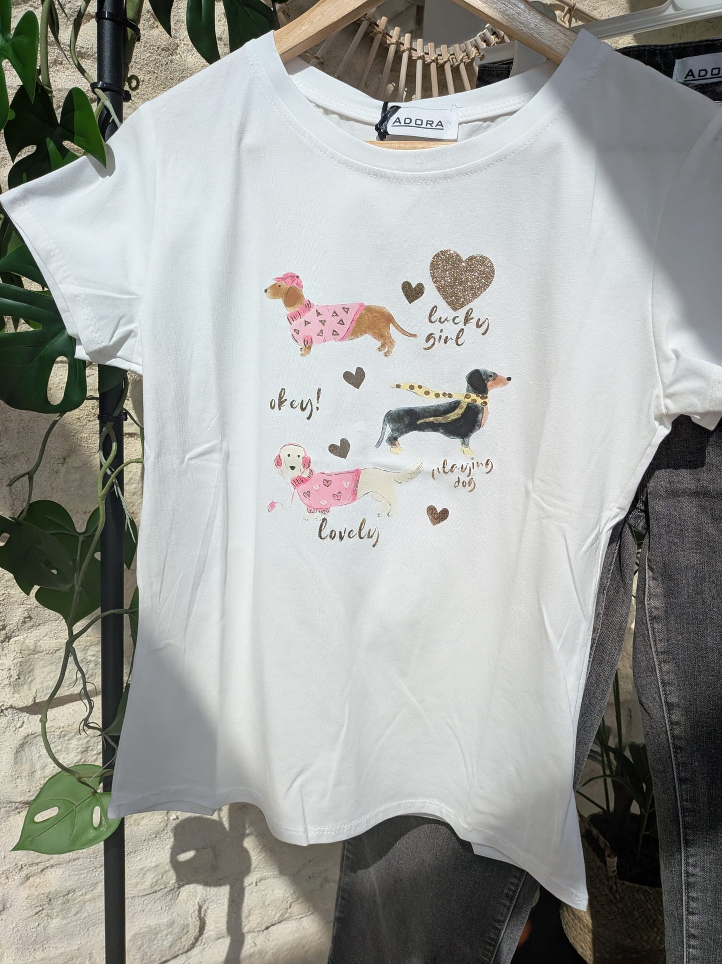 T-shirt en coton Teckel