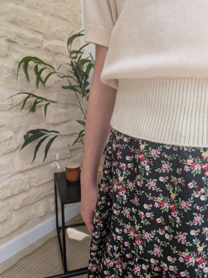 Pull doux à manches courtes